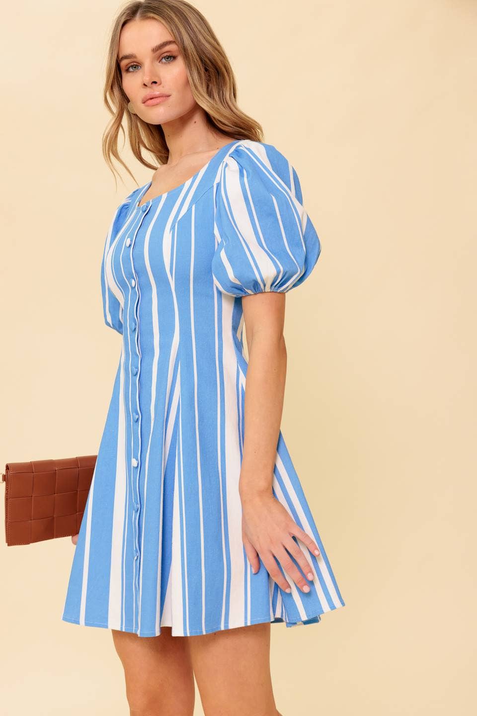 Flying Tomato striped mini dress