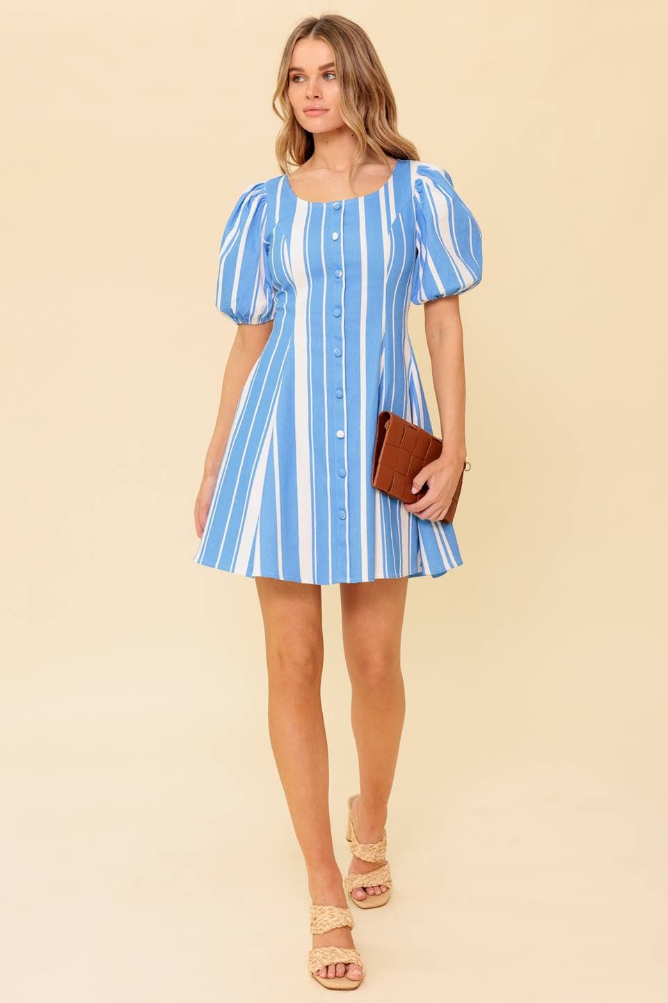 Flying Tomato striped mini dress
