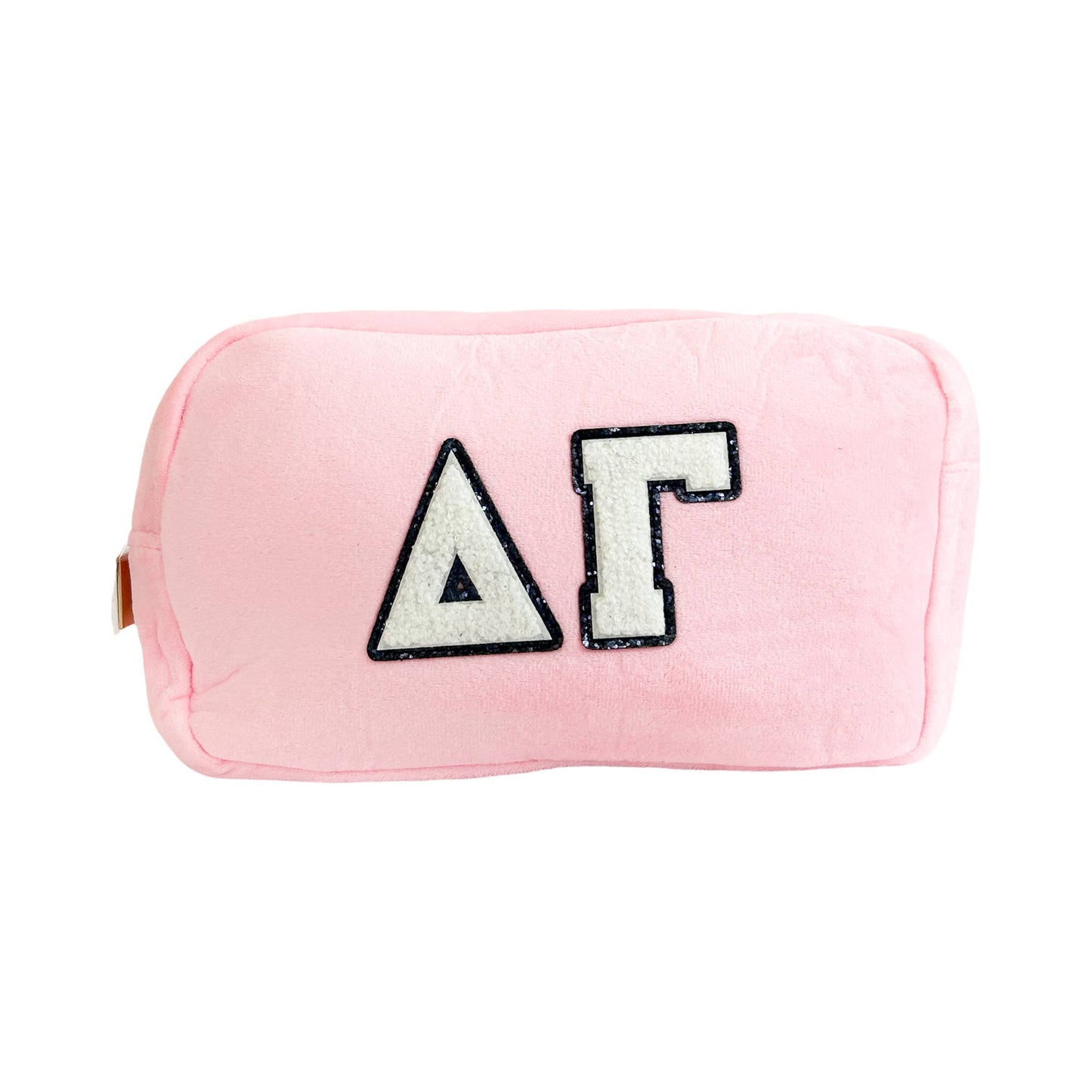 Delta Gamma Chenille Sorority Cosmetic Bag