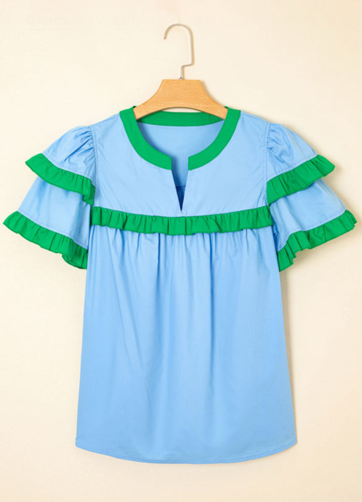 The Riley cotton ruffle blouse
