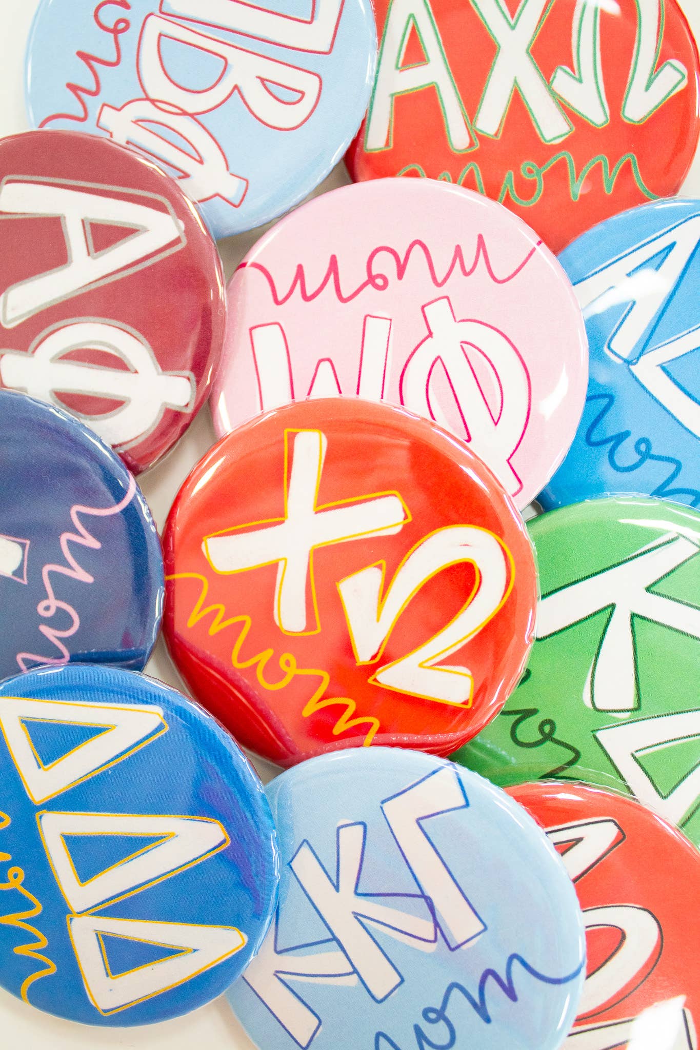 Sorority Mom Gameday Buttons : CHI OMEGA