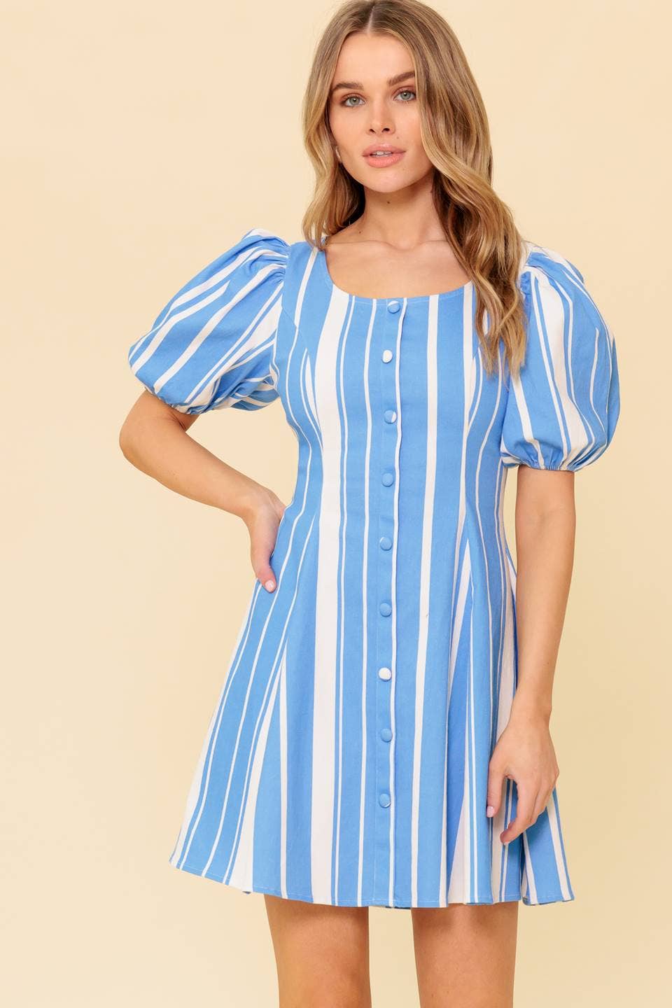 Flying Tomato striped mini dress
