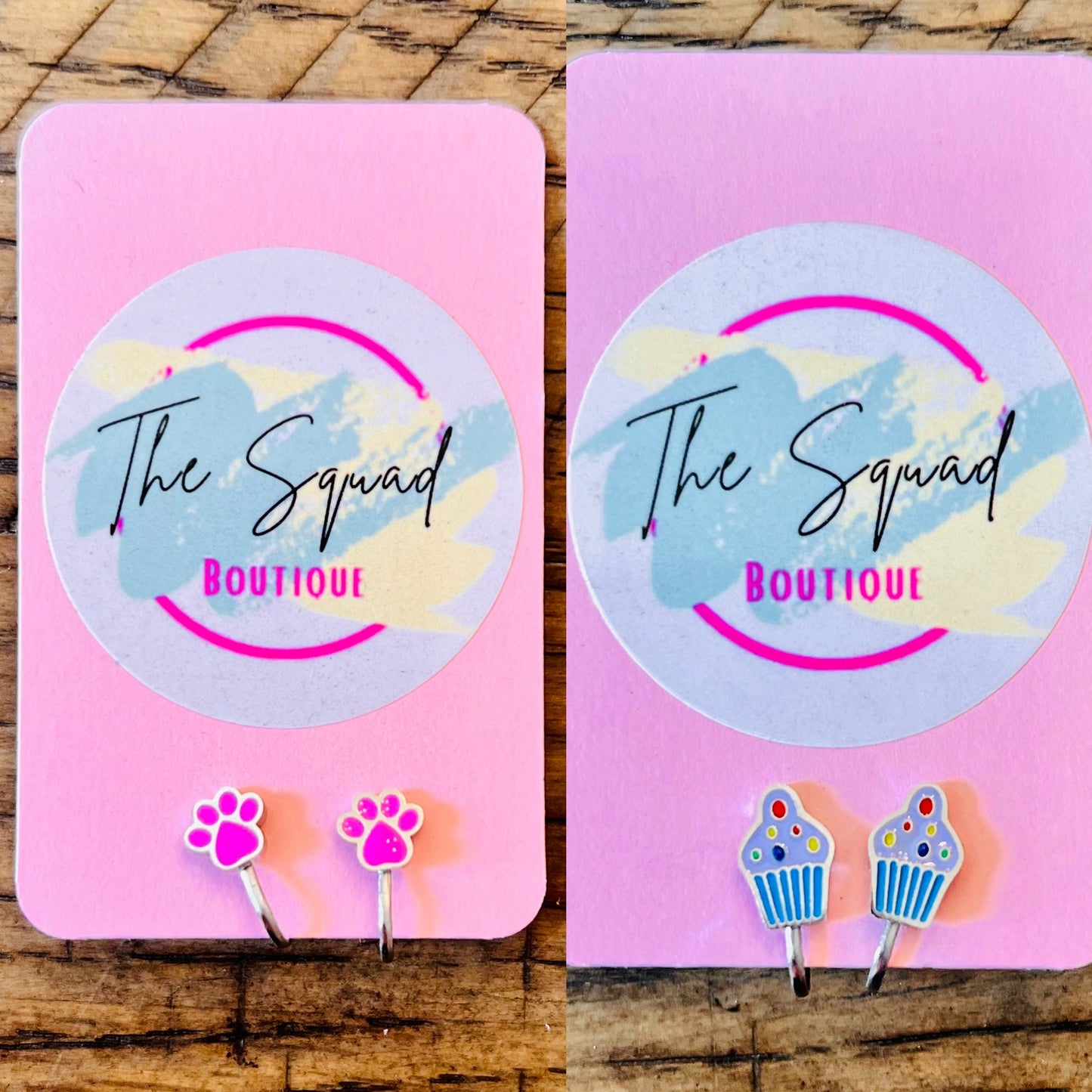 Clip-on earrings (stainless steel)