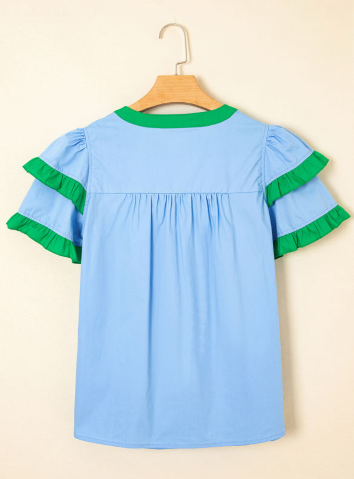 The Riley cotton ruffle blouse