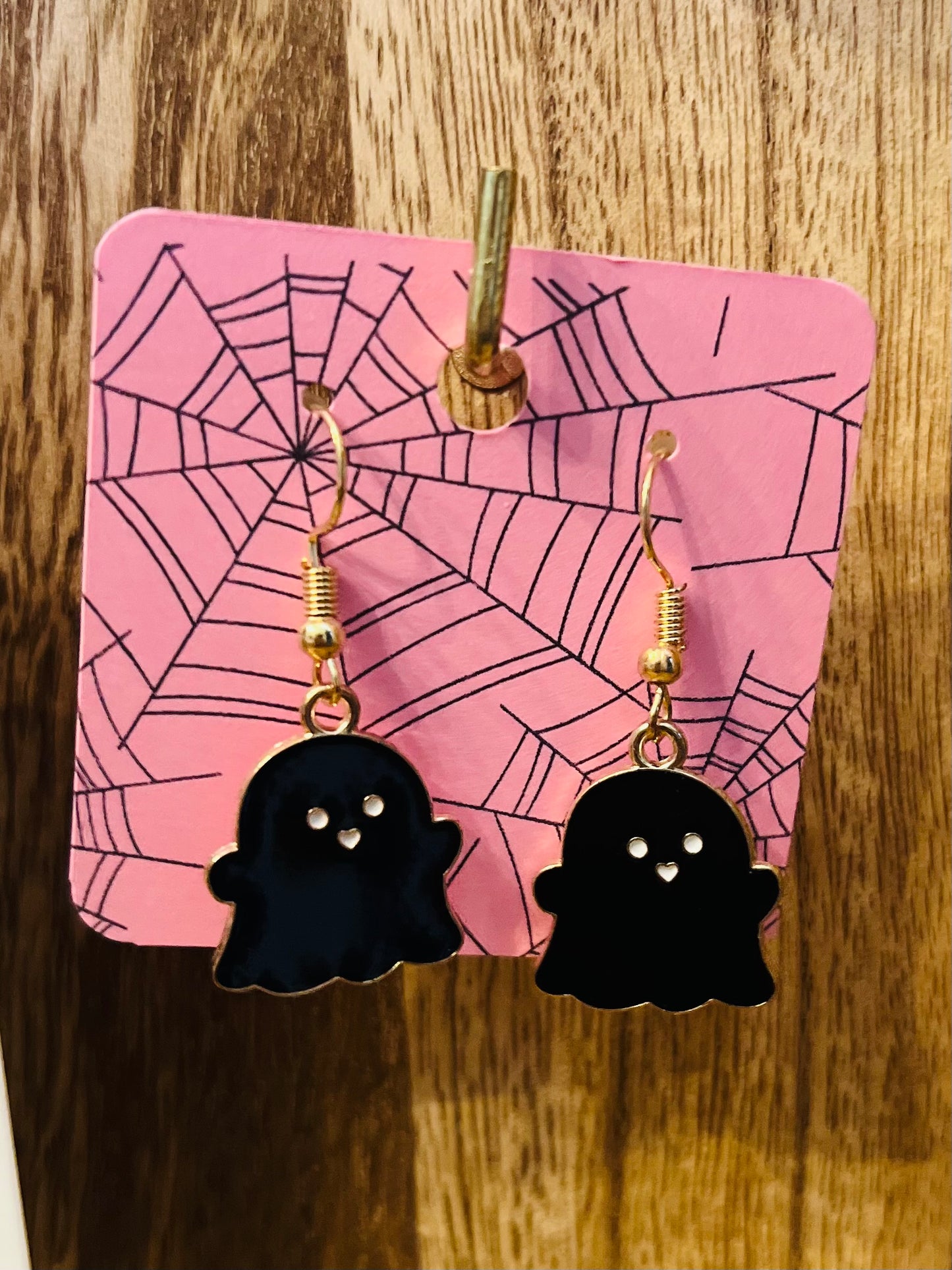 Happy Cartoon Ghost dangle earrings