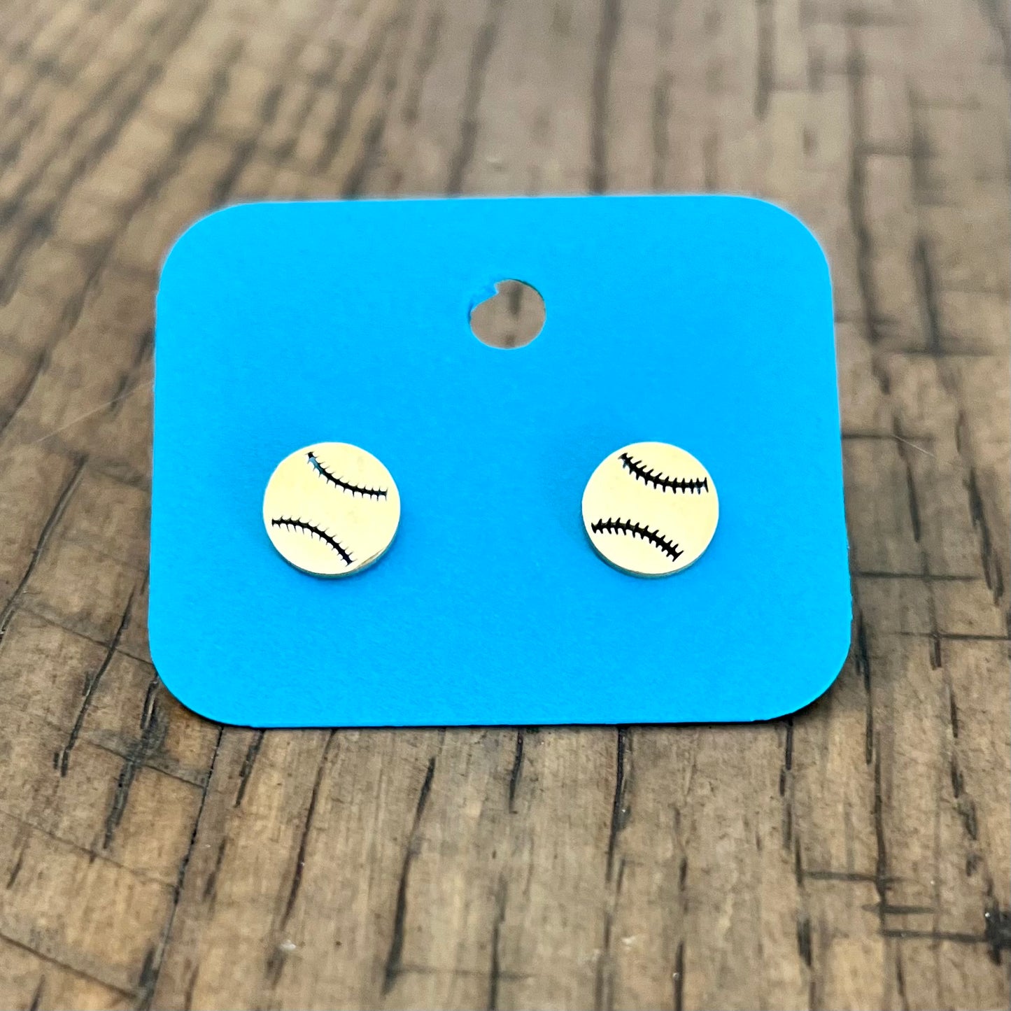 Gold stainless steel sports ball stud