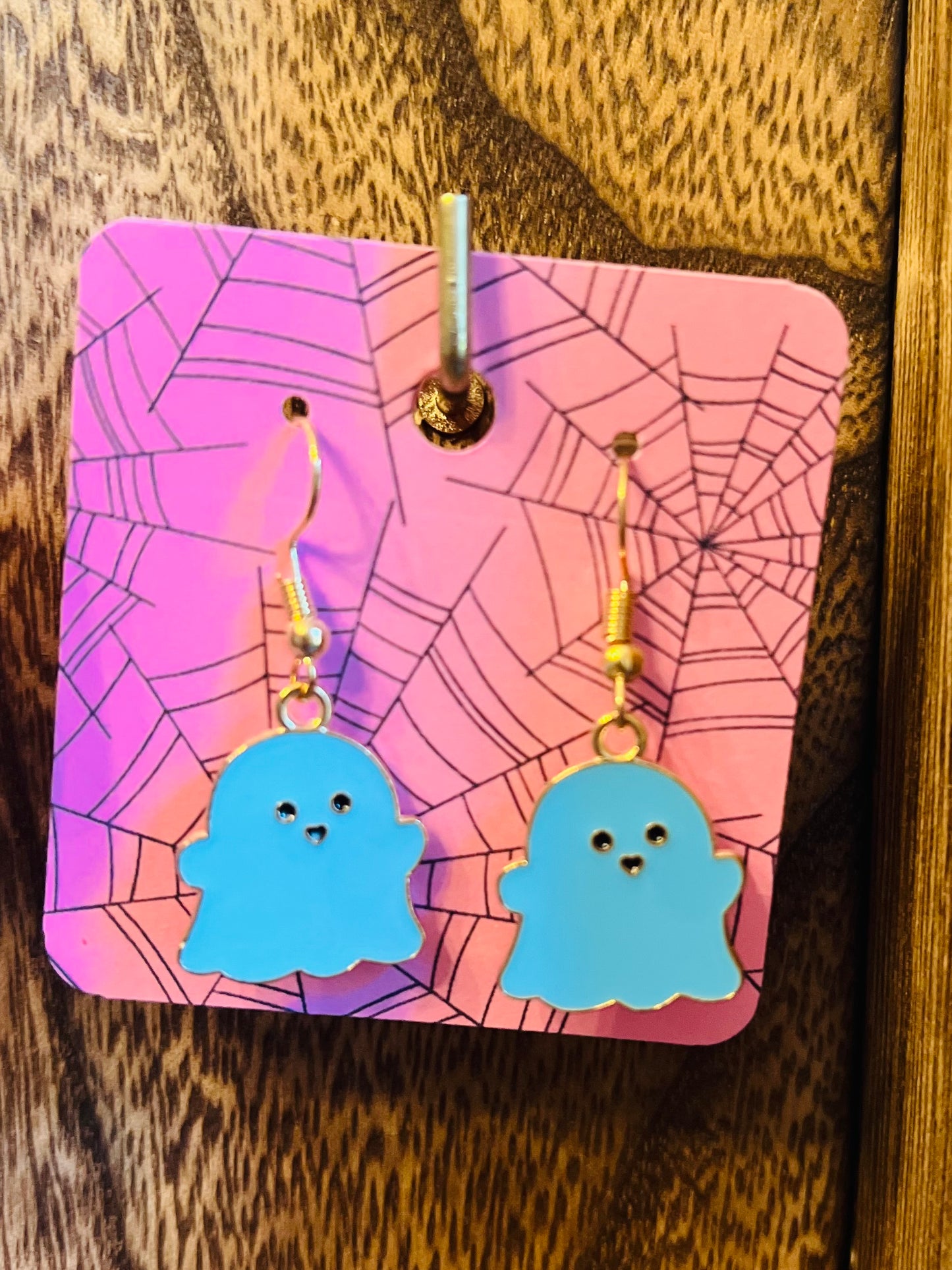 Happy Cartoon Ghost dangle earrings