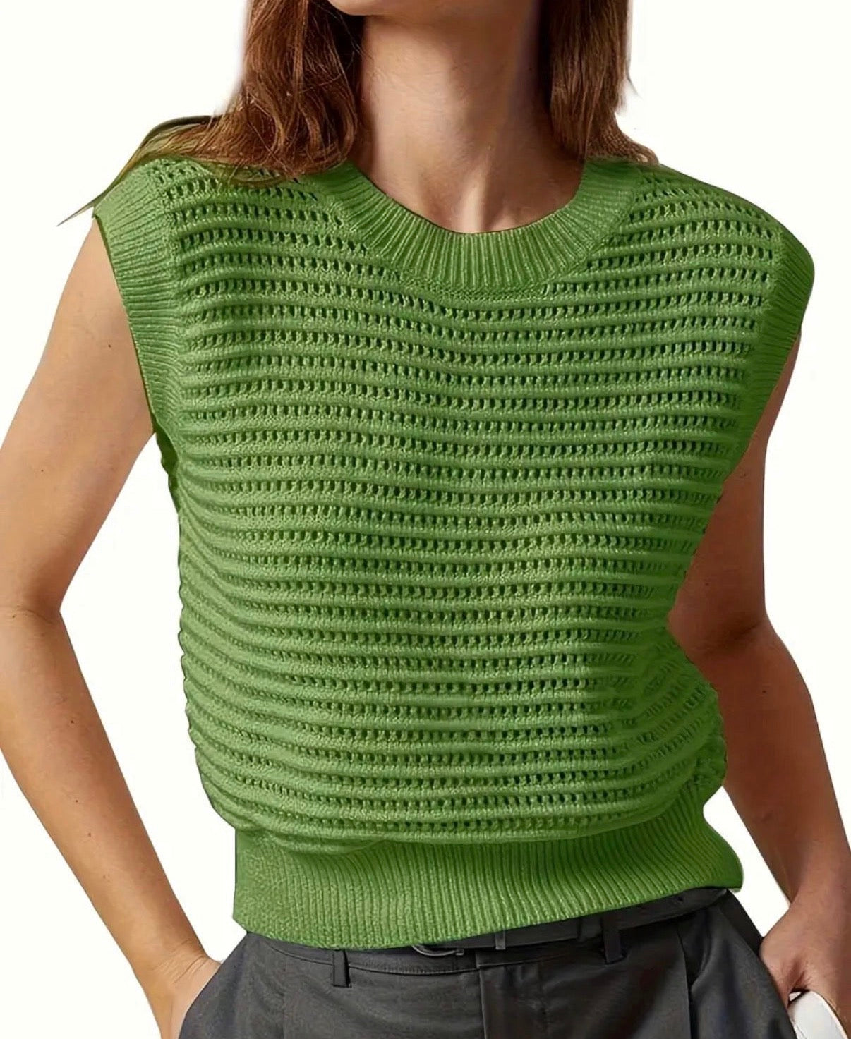 My fave sweater vest / GREEN