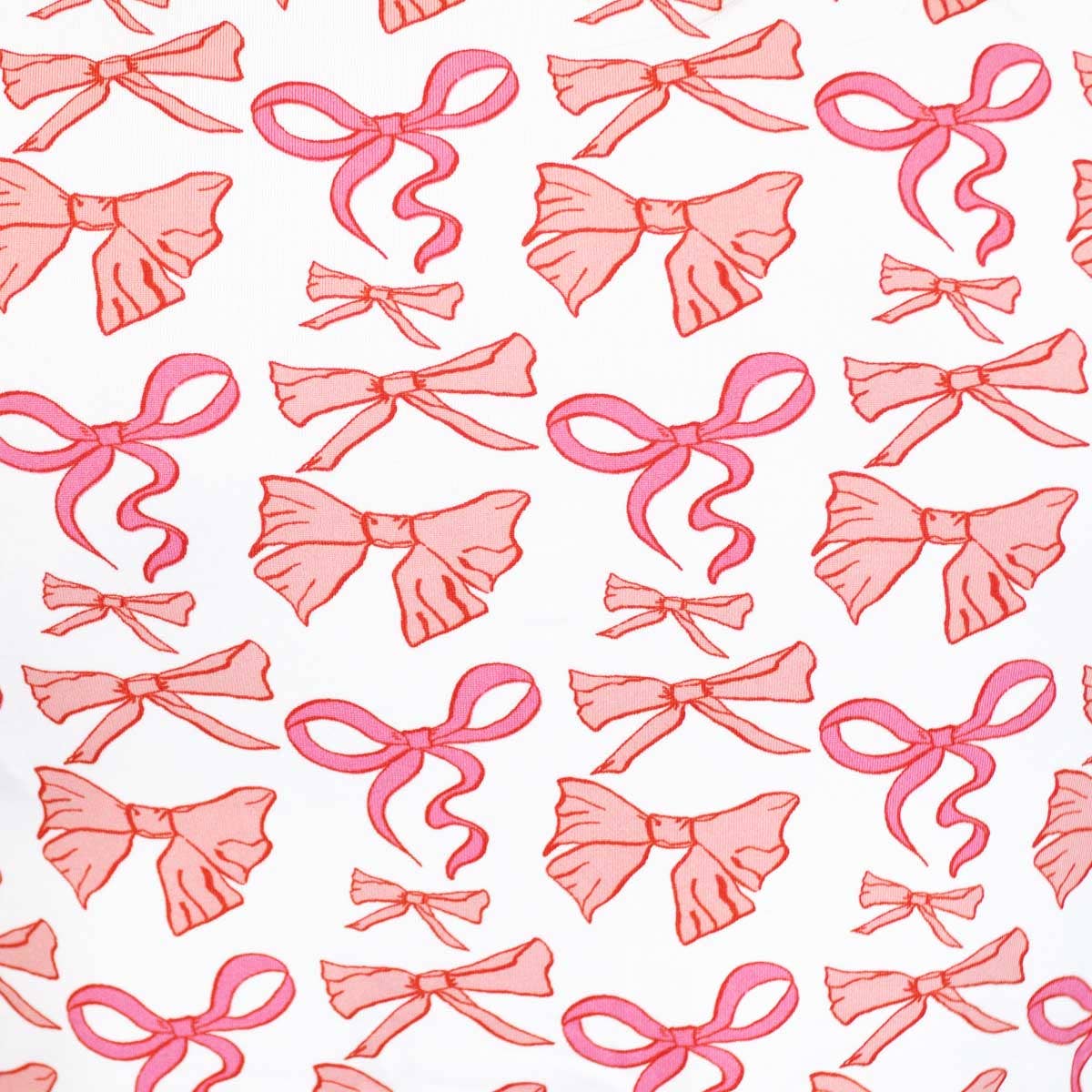 Girl's Sutton Bow Sleep Short Set White/Pink -Asst.: XLarge (14-16)