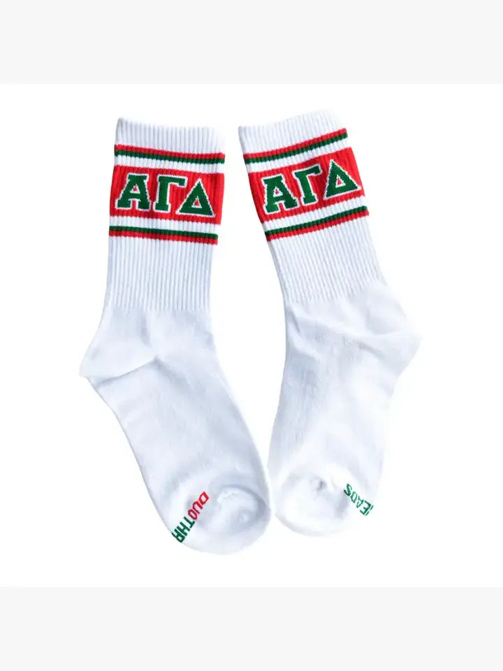 Alpha Gamma Delta Sorority Socks