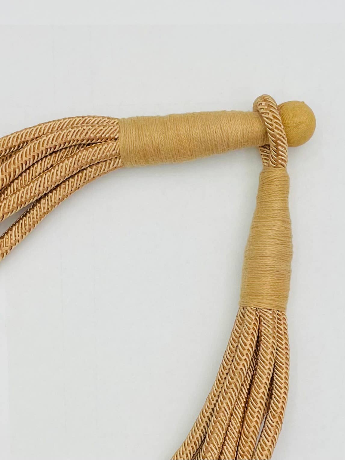 "Original" Slub 8-Strand Necklace (tan)