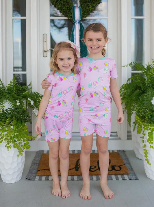 Snowcone PJ shorts set