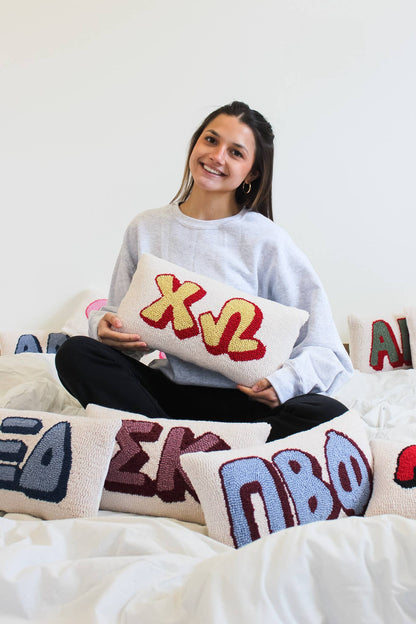 Sorority Hook Pillow: ALPHA GAMMA DELTA