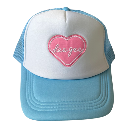 Sorority Whole Lotta Love Heart Trucker Hat: PHI MU