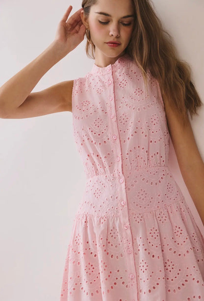 TCEC Pink eyelet dress
