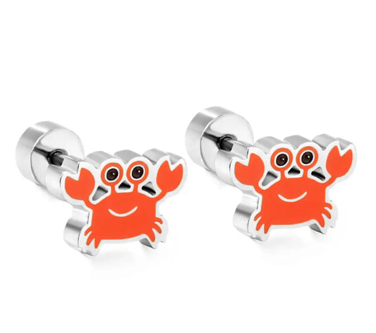 Crab screw-back studs for Sensitive Ears