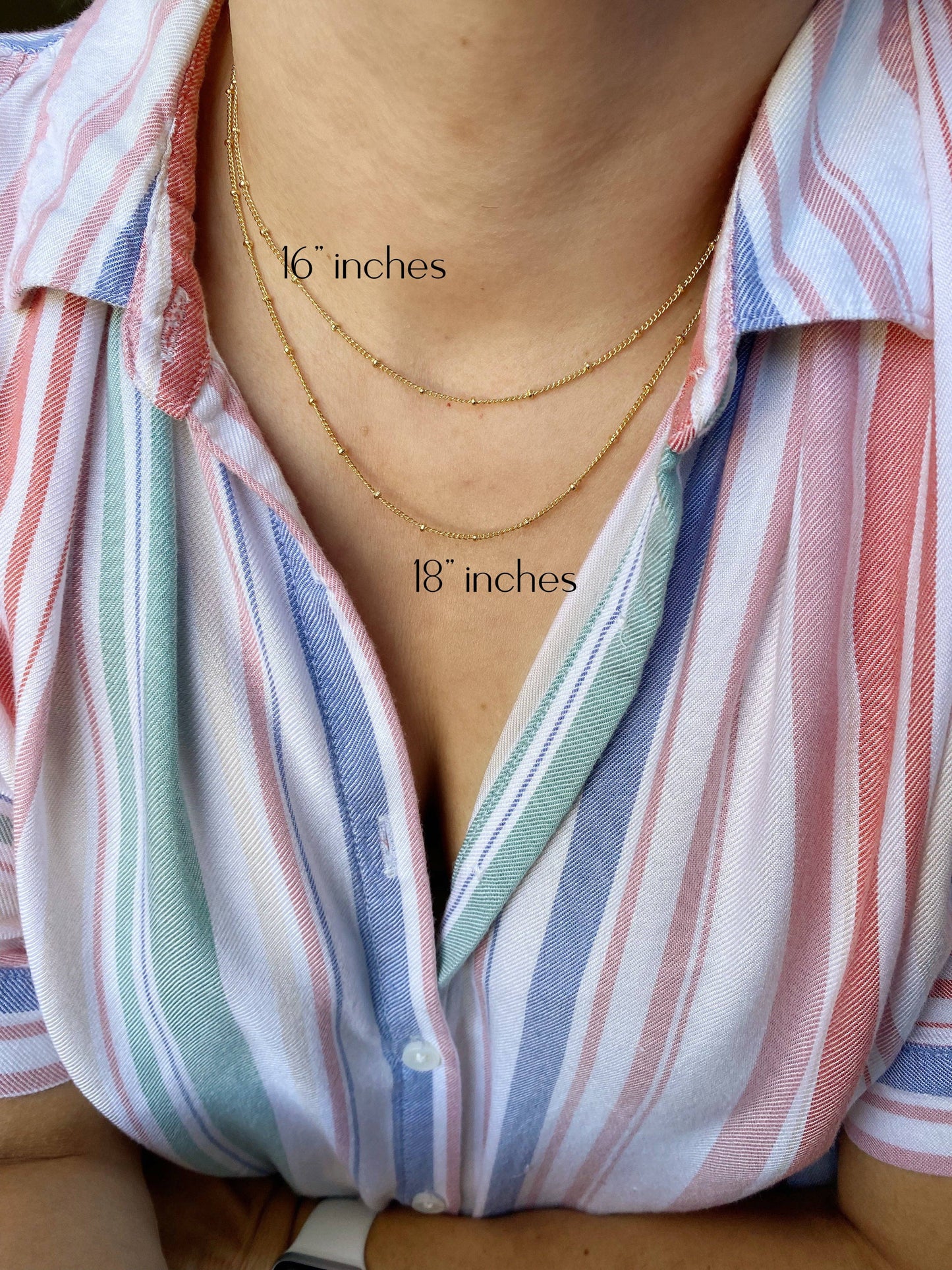 18k Gold Filled 1mm Satellite Chain Available in 16"