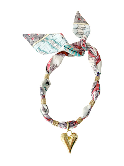Lady Palm Scarf Necklace