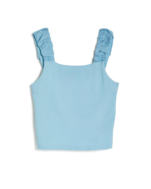 Tractr - GIRLS-KNIT TANK/ Blue