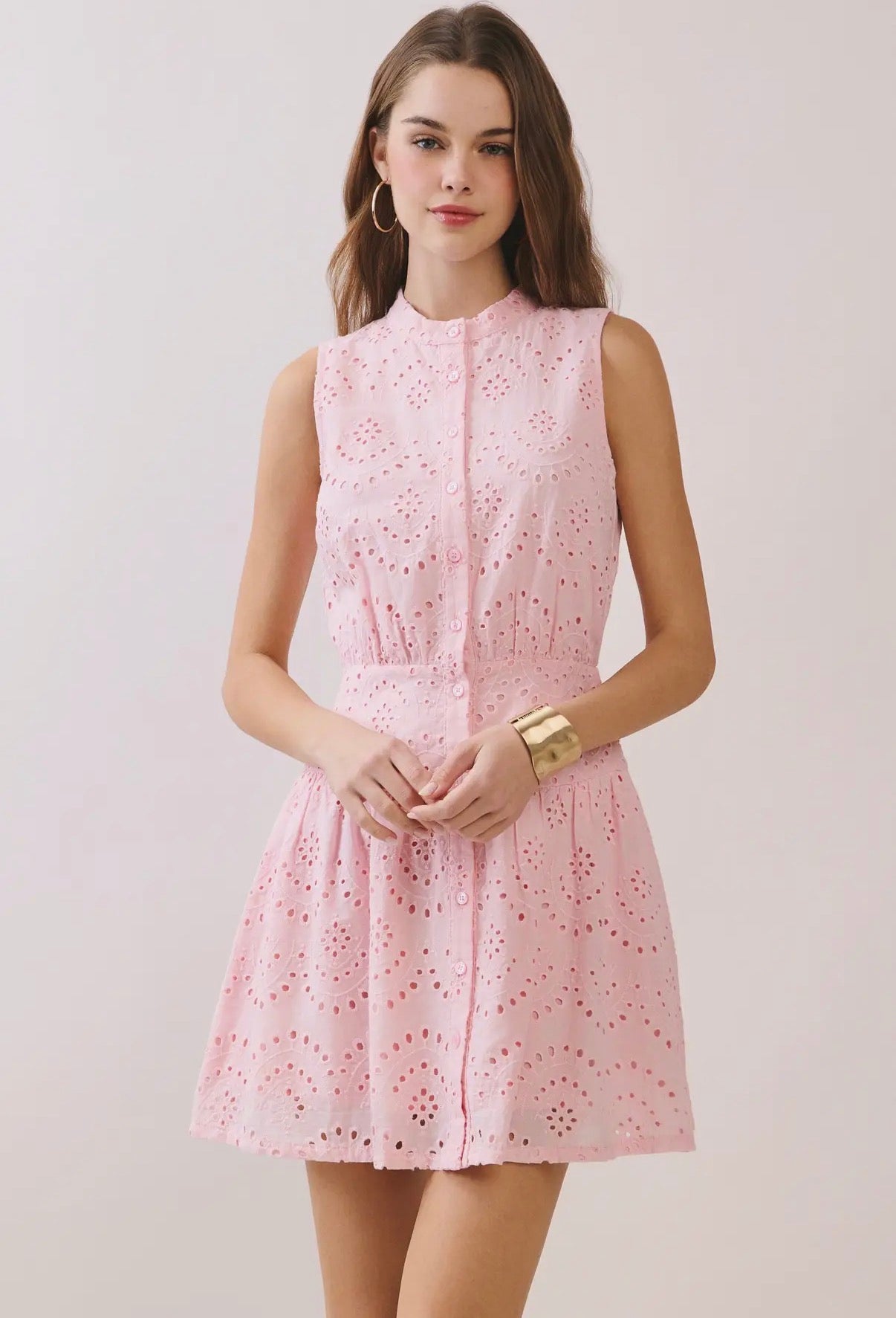 TCEC Pink eyelet dress