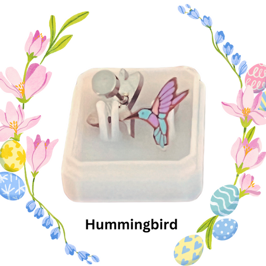 Hummingbird Sensitive Screw-back earrings