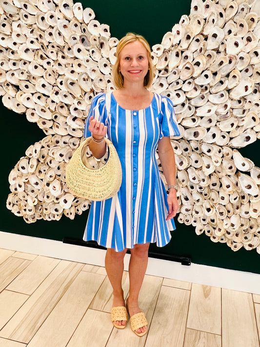 Flying Tomato striped  mini dress