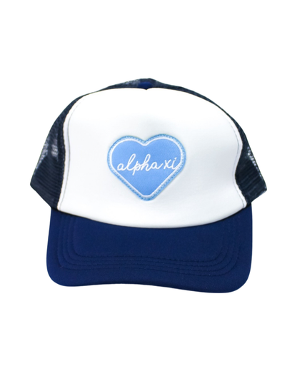 Sorority Whole Lotta Love Heart Trucker Hat: KAPPA DELTA