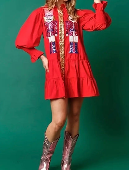 Sequins Nutcracker Christmas dress
