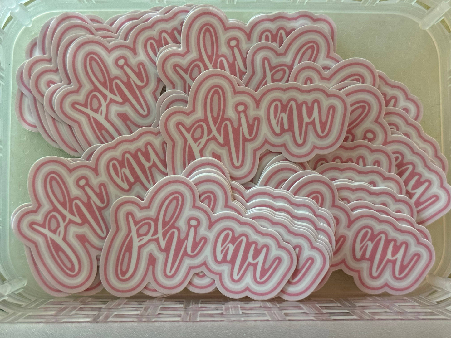 Phi Mu Sorority Decal