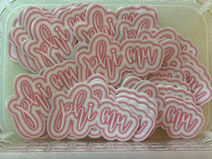 Phi Mu Sorority Decal