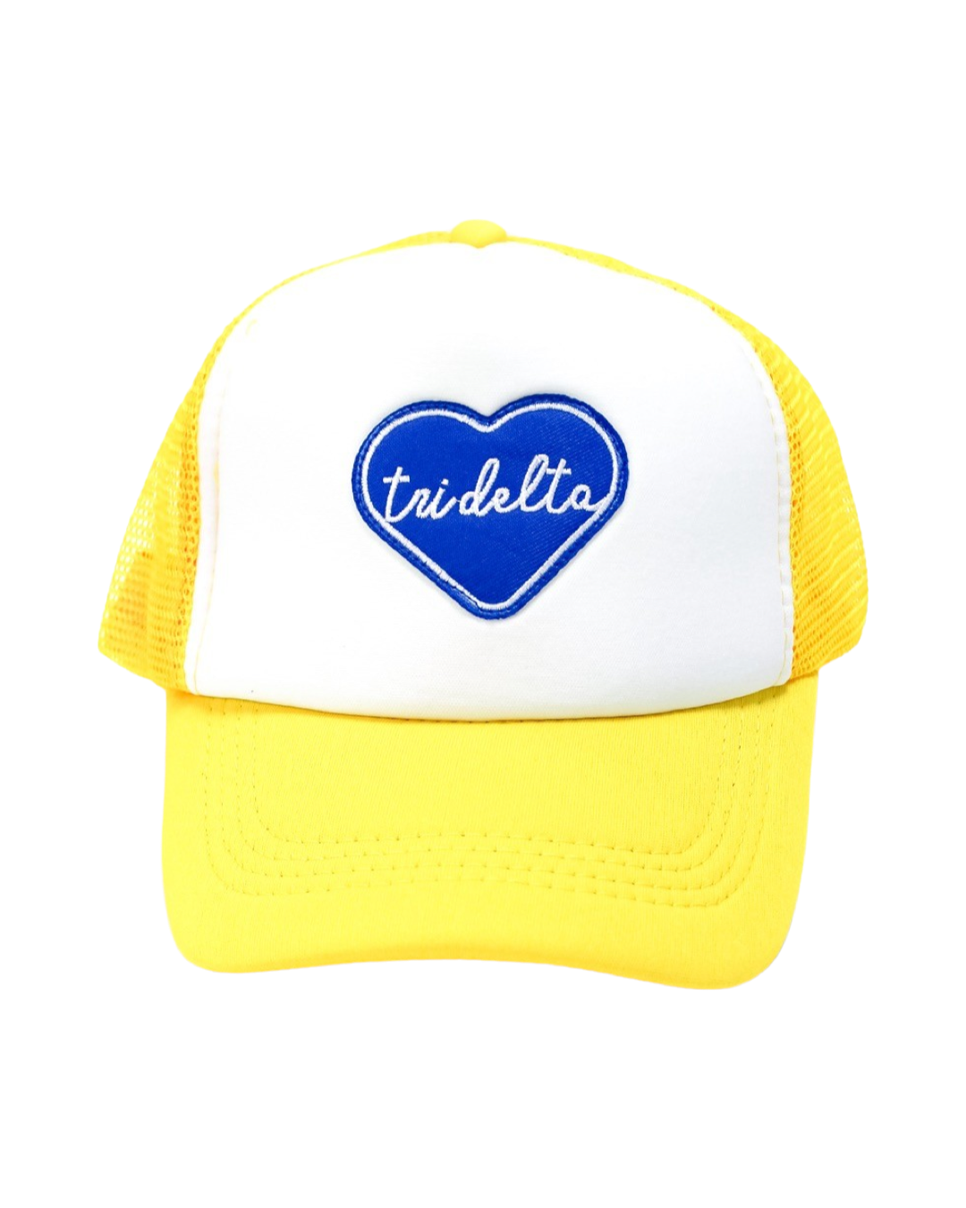 Sorority Whole Lotta Love Heart Trucker Hat: CHI OMEGA