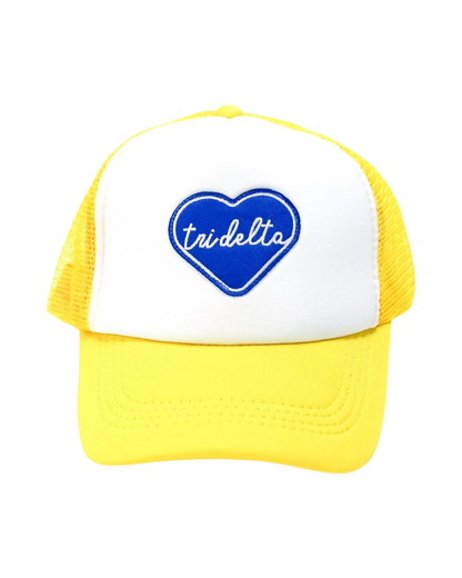 Sorority Whole Lotta Love Heart Trucker Hat: PHI MU