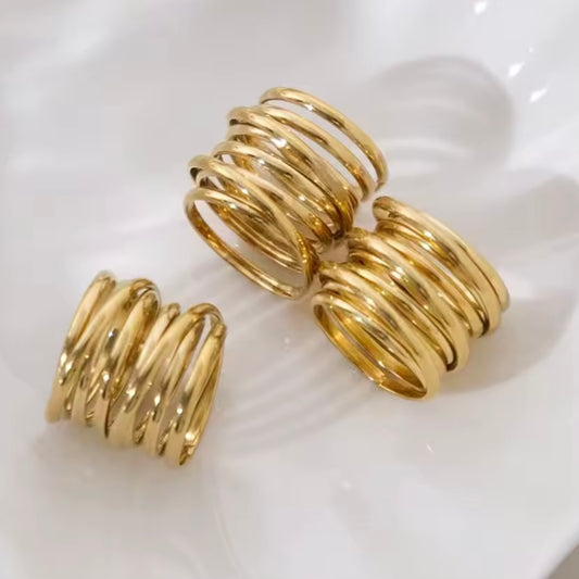 Gold scarf rings (NO scarf)