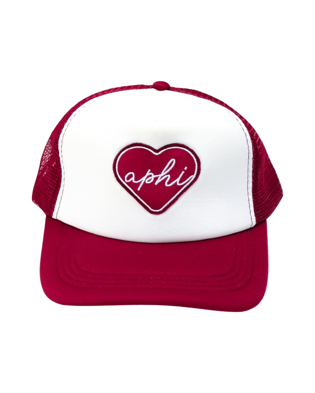 Sorority Whole Lotta Love Heart Trucker Hat: PHI MU