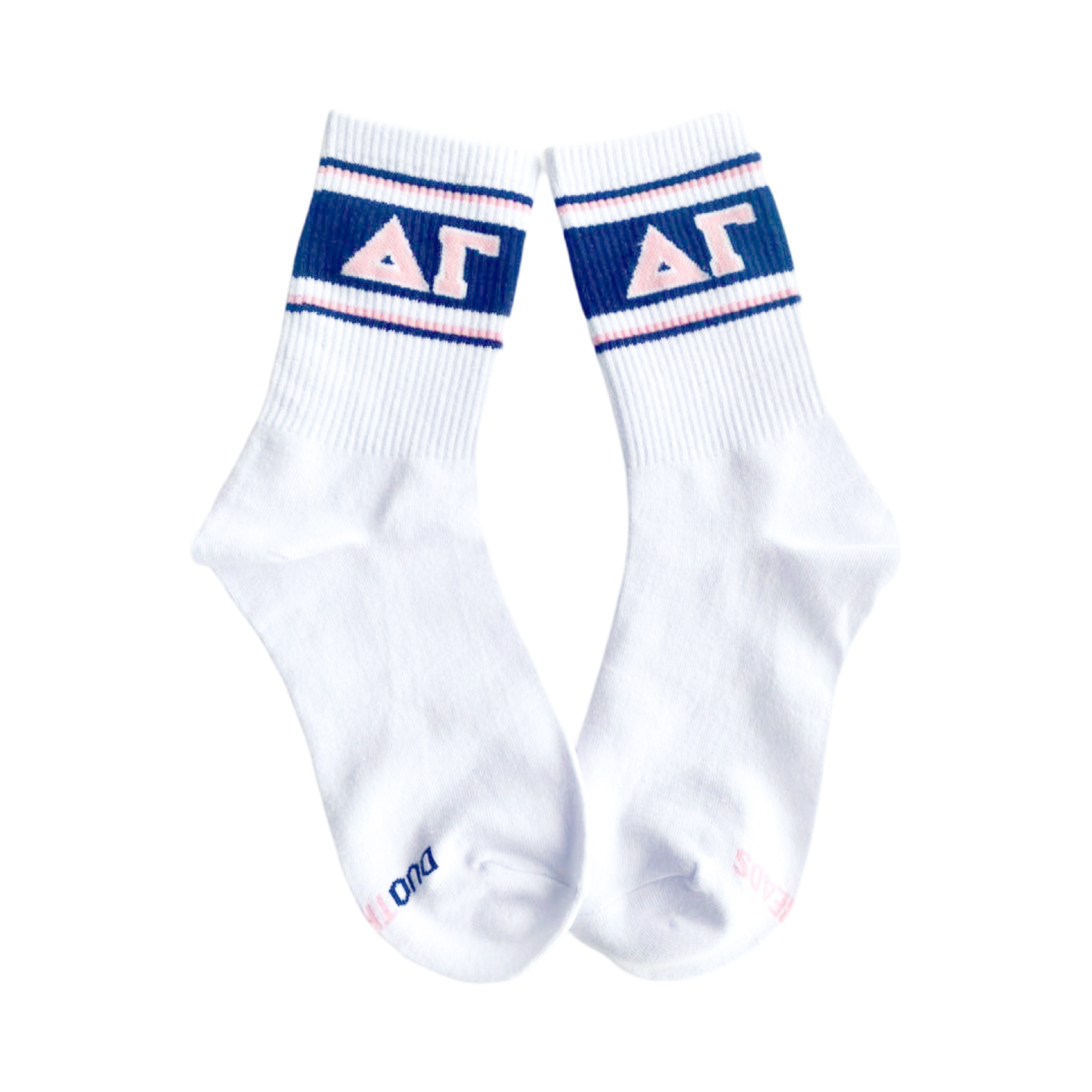 Sorority Socks: DELTA DELTA DELTA