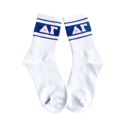 Sorority Socks: DELTA DELTA DELTA