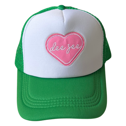 Sorority Whole Lotta Love Heart Trucker Hat: PHI MU