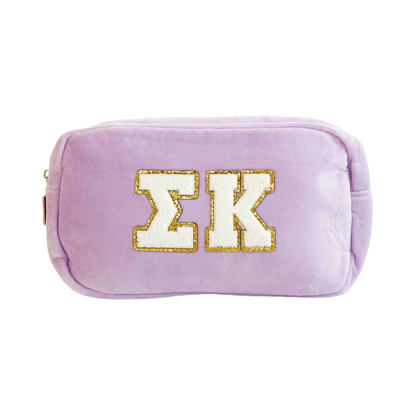 Sigma Kappa Chenille Sorority Cosmetic Bag