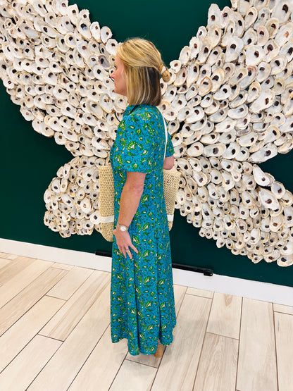 The Kelly blue green dupe dress