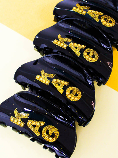 Girl On the Go Hair Claw Sorority Clip: ALPHA OMICRON PI