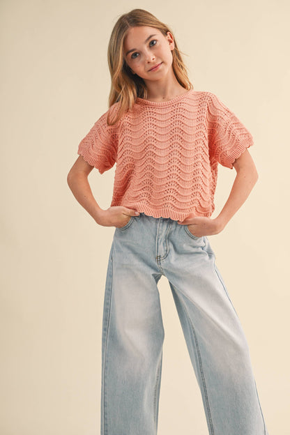 heart and arrow - TWEEN GIRLS KIDS CROCHET