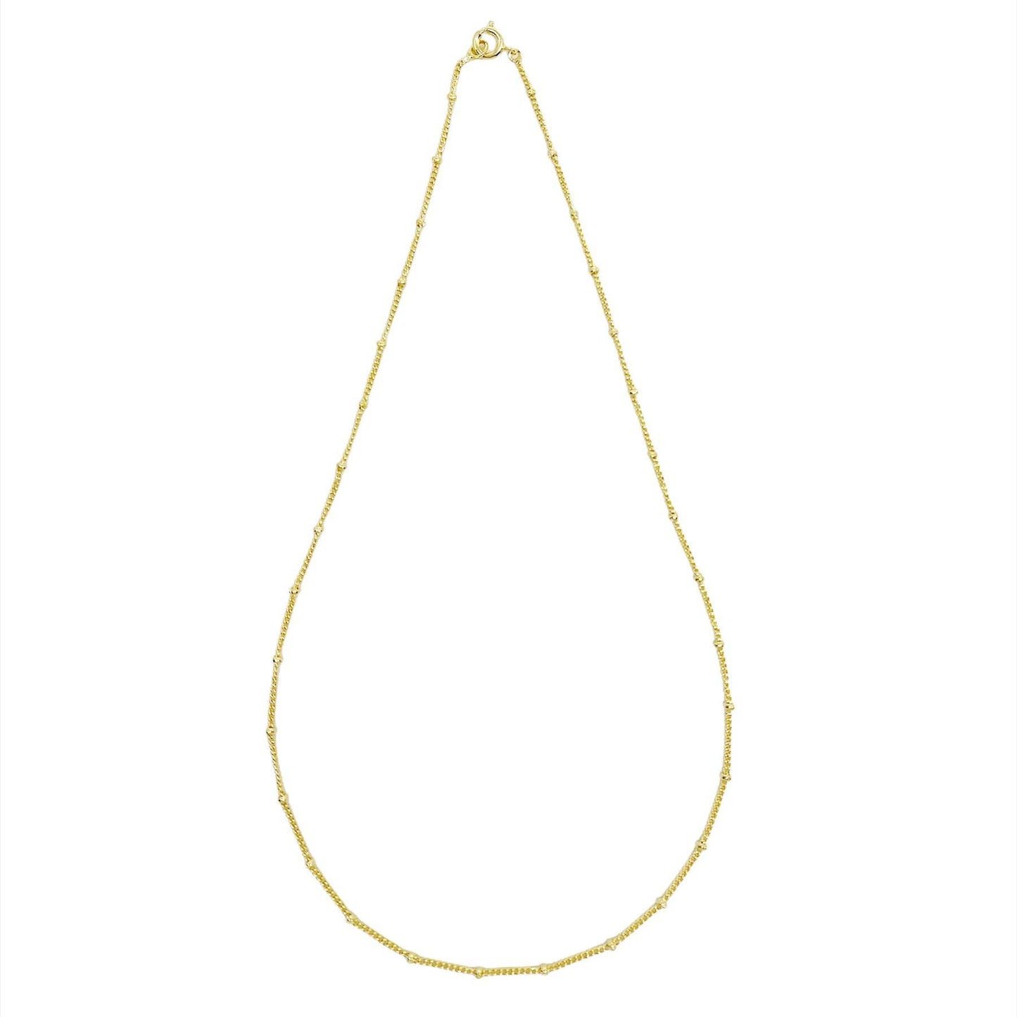 18k Gold Filled 1mm Satellite Chain Available in 16"