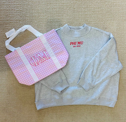 Phi Mu Tote Bag, Sorority