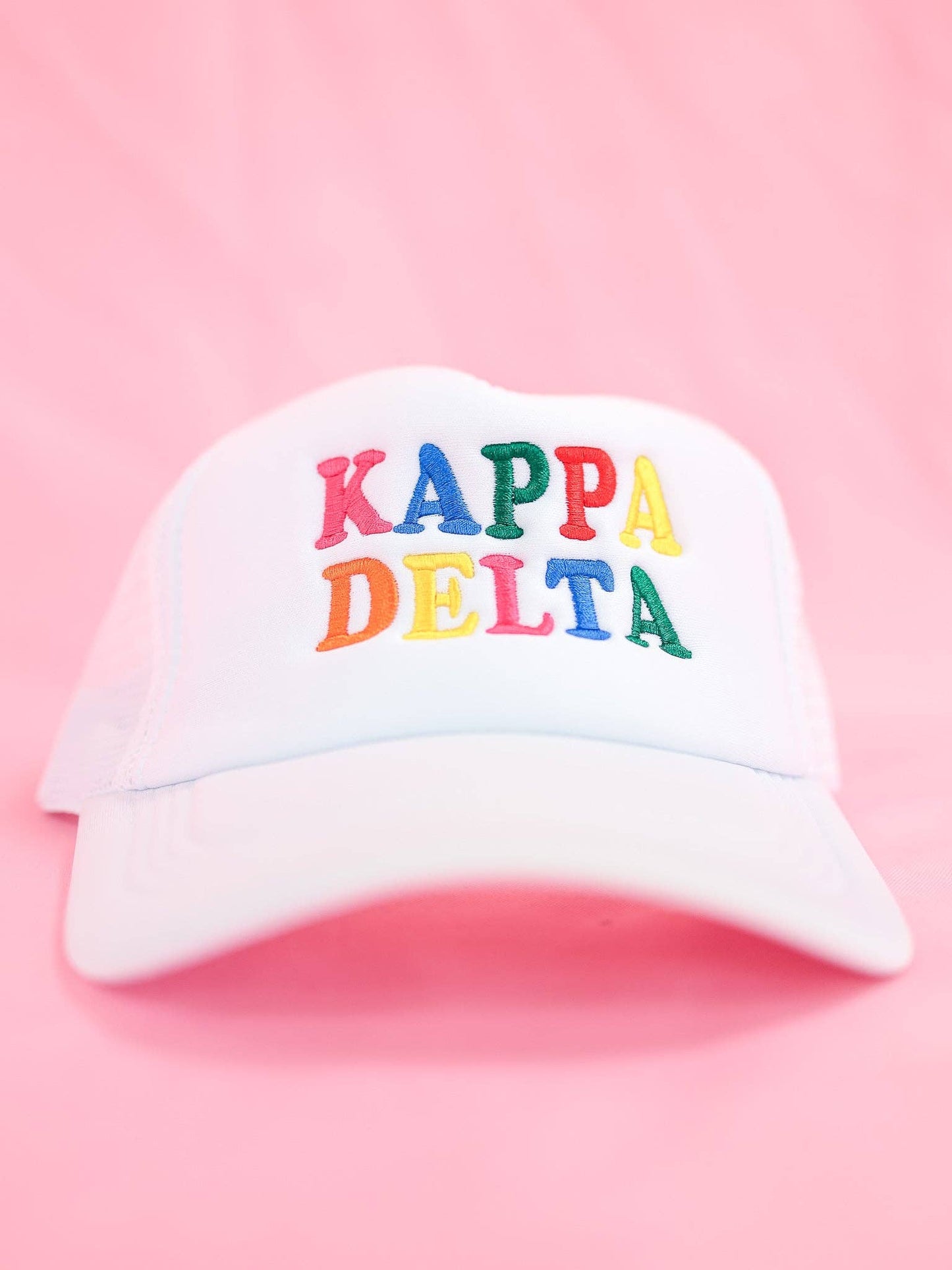 Sorority Fun Times Trucker Hat: ALPHA OMICRON PI