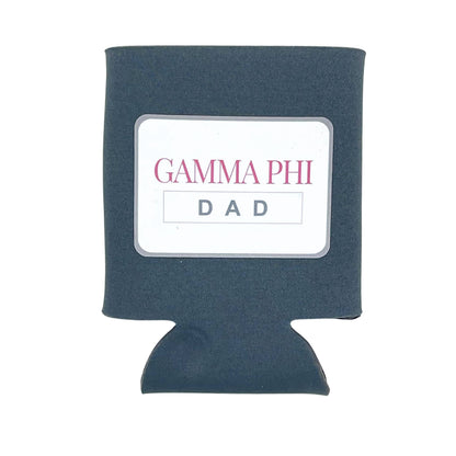 Sorority DAD Can Coolers: Greek dad / Phi Mu / Regular