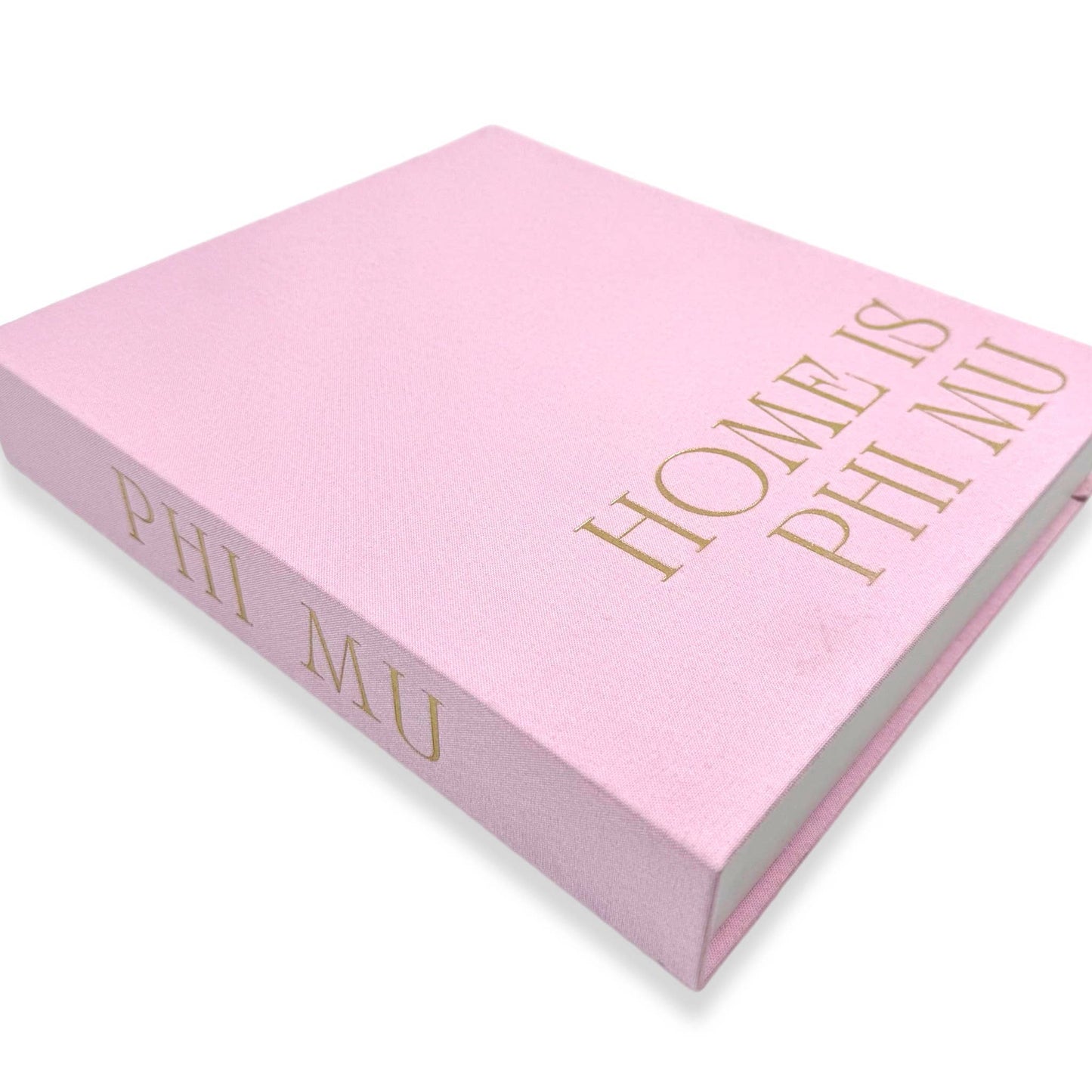 Sorority Keepsake Book Boxes 2026: Phi Mu Pink