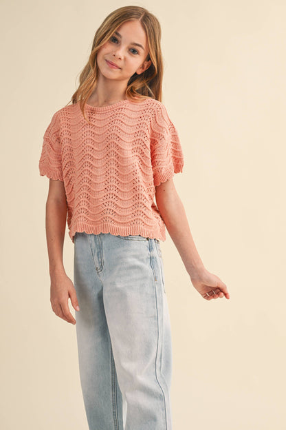heart and arrow - TWEEN GIRLS KIDS CROCHET