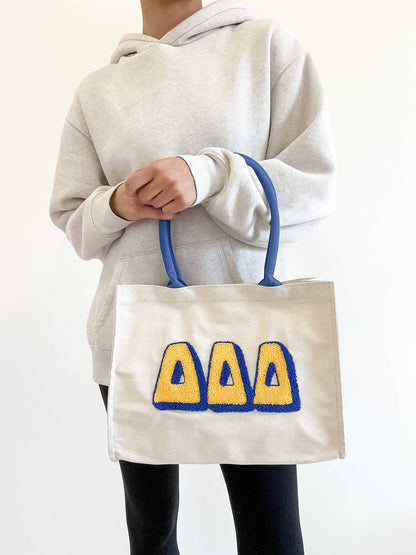 Delta Delta Delta Chenille Sorority Gift Tote