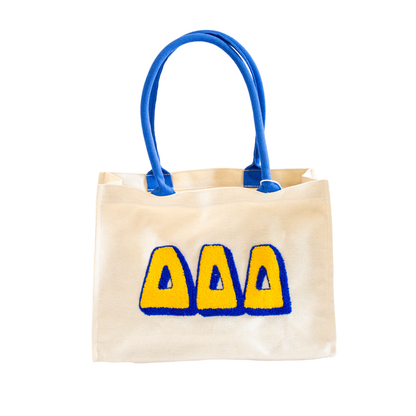 Chenille Sorority Gift Tote: ALPHA OMICRON PI