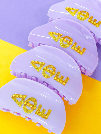 Girl On the Go Hair Claw Sorority Clip: ALPHA OMICRON PI